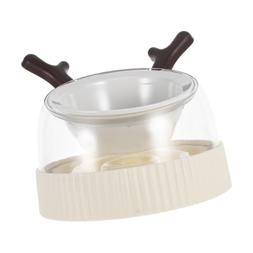 Toyvian Anti-Kipp-haustiernapf Hundefutter-Puzzle-Feeder Hundefutterlehr Klein Slow Feeder-welpe Hundenapf Slow Feeder Slow-Food-napf Für Haustiere Einfache Hundenäpfe Light Brown Keramik von Toyvian