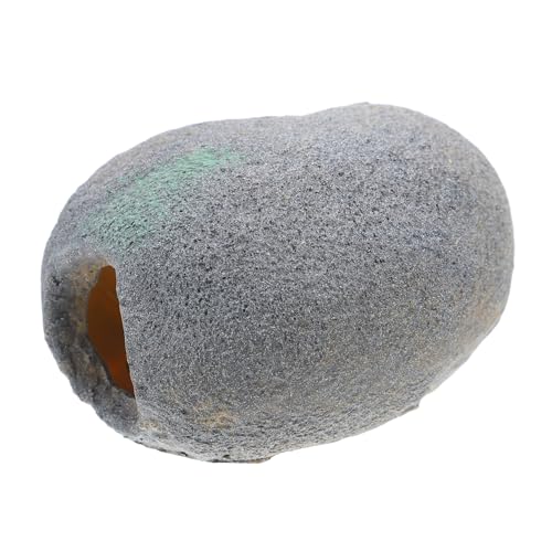 Toyvian Aquarium Dekoration Felsen Höhlen Betta Fischtank Hideout Stones Hausdekor Für Garnelen Territoriale Fische Versteckt Zucht Laiche, Fischtank Ornamente Dunkelgrau von Toyvian