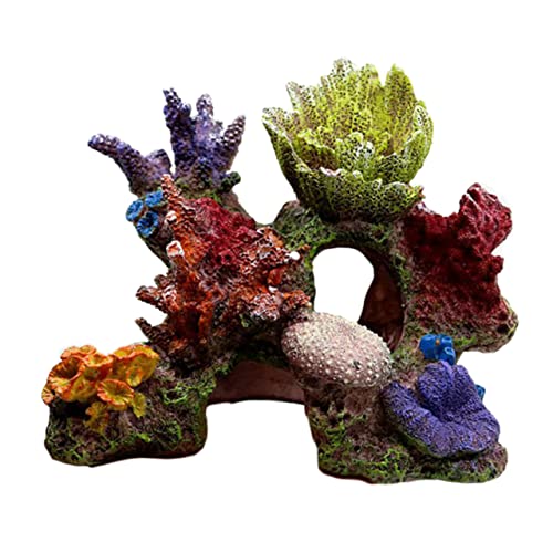 Toyvian Aquarium Dekoration Korallenriff Felslandschaft Fischbecken Ornament Simulierte Felsformation für Unterwasserlandschaft Naturnahe Versteckmöglichkeit und Langlebiges Material Toyvian Aquarium Dekoration Korallenriff Felslandschaft Fischbecken Ornament Simulierte Felsformation für Unterwasserlandschaft Naturnahe Versteckmöglichkeit und Langlebiges Material von Toyvian
