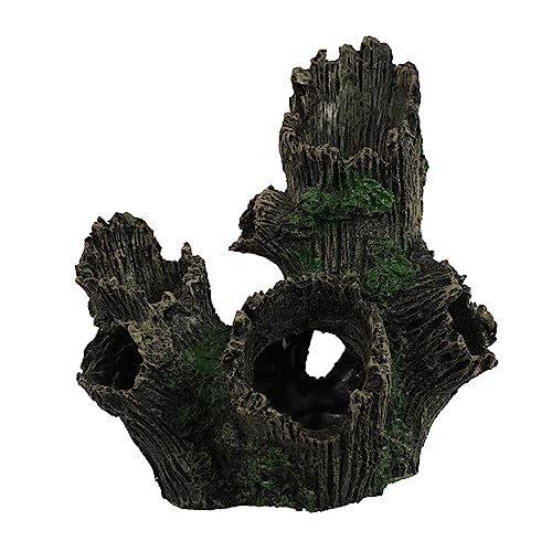 Toyvian Aquarium Dekoration Resin Baumstamm Höhle Fischversteck Ornament Naturgetreu Langlebig Farbecht für Süßwasserfische Tank Zubehör Toyvian Aquarium Dekoration Resin Baumstamm Höhle Fischversteck Ornament Naturgetreu Langlebig Farbecht für Süßwasserfische Tank Zubehör von Toyvian