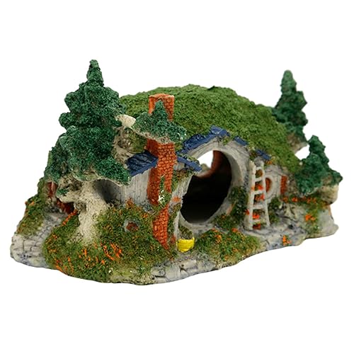 Toyvian Aquarium Dekoration Resin Schloss Fischhöhle Versteck für Kleine Fische Reptilien Versteck Höhle Hausförmig Fischbecken Zubehör für Sicheres Aquarium Landscaping Toyvian Aquarium Dekoration Resin Schloss Fischhöhle Versteck für Kleine Fische Reptilien Versteck Höhle Hausförmig Fischbecken Zubehör für Sicheres Aquarium Landscaping von Toyvian