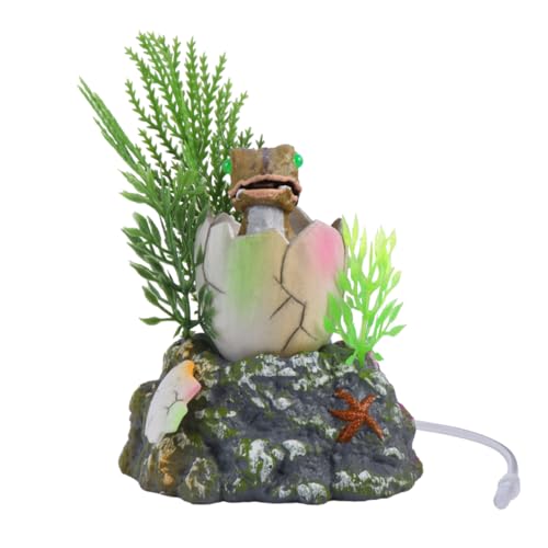 Toyvian Aquarium Dekoration mit Luftblubber Ornamente für Fischbecken mit Versteckmöglichkeit und Ansprechendem Design Fördert die Sauerstoffversorgung Fische von Toyvian