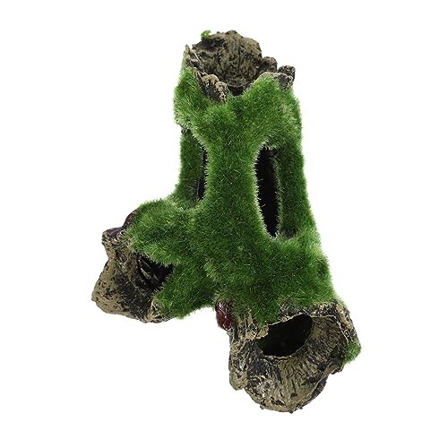 Toyvian Aquarium Fischversteck Höhle mit Moos Natürliche Harz Deko für Süß und Meerwasser Stressreduzierendes Versteckspiel Robustes Landschaftsornament für Fischbecken Toyvian Aquarium Fischversteck Höhle mit Moos Natürliche Harz Deko für Süß und Meerwasser Stressreduzierendes Versteckspiel Robustes Landschaftsornament für Fischbecken von Toyvian
