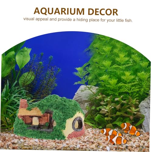 Toyvian Aquarium Höhle aus Langlebigem Harz Stabile Bodenverankerung Wassersicher Geeignet für Süß und Dekoratives Versteck für Kleine Fische und Reptilien Landschaftsdekoration für Toyvian Aquarium Höhle aus Langlebigem Harz Stabile Bodenverankerung Wassersicher Geeignet für Süß und Dekoratives Versteck für Kleine Fische und Reptilien Landschaftsdekoration für von Toyvian