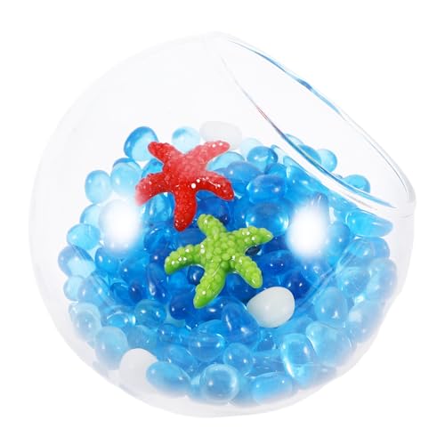 Toyvian Aquarium Shrimp Hideout Transparent Globe mit Glassteinen Fischbecken Dekoration für Betta Krebse Garnelen Vielseitig für Süß Meerwasser Toyvian Aquarium Shrimp Hideout Transparent Globe mit Glassteinen Fischbecken Dekoration für Betta Krebse Garnelen Vielseitig für Süß Meerwasser von Toyvian