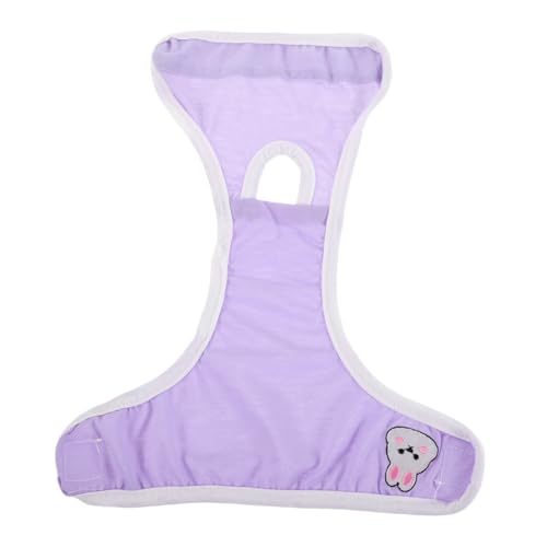 Toyvian Atmungsaktive Hundehose für Kleine Hunderassen Waschbare Hautfreundliche Periodenwindel für Läufige Hündinnen Saugfähige Komfortable Hygieneunterwäsche für Welpen Violett von Toyvian