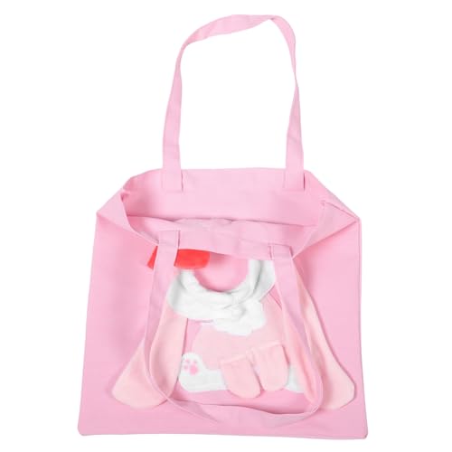 Toyvian Atmungsaktive Katzen und Kaninchen Tragetasche aus Strapazierfähigem Canvas Leichte Tragbare Haustier Tragetasche mit Breitem Schultergurt für Bequemen Transport Kleiner Hunde und von Toyvian