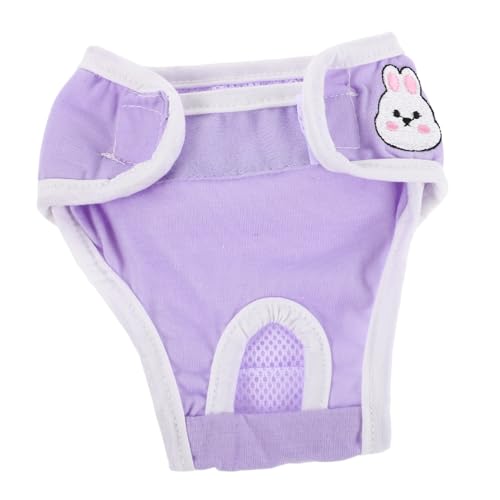 Toyvian Atmungsaktive Waschbare für Kleine Hündinnen Saugfähige Wiederverwendbare Hygienehosen zur Hitze und in Violett von Toyvian