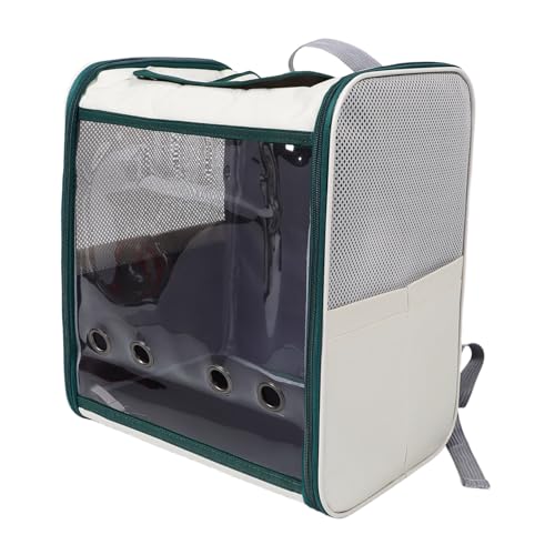 Toyvian Atmungsaktiver Faltbarer Haustier Rucksack mit Doppelten Schultergurten für Kleine Hunde und Katzen Großzügiges Volumen Belüftet für Sommer Reisen Camping und Wandern von Toyvian