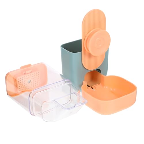 Toyvian Automatischer Futterspender für Kleintiere Hängend Platzsparend Langlebig Geeignet für Kaninchen Meerschweinchen Frisches Futter Jederzeit Zugänglich Sichere Kunststoffausführung von Toyvian