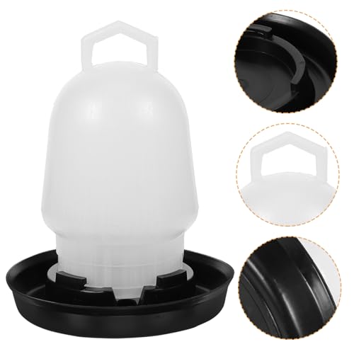 Toyvian Automatischer Hühnertränke Wasserspender mit Fassungsvermögen Selbstregulierender Wasserbehälter für Hühnerstall Geflügel und Kleintiere Hygienische Tränke für Geflügelhaltung und von Toyvian