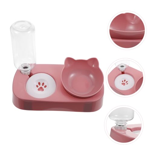 Toyvian Automatischer Stabiler Trinknapf für Hunde und Katzen aus Hochwertigem Auslaufsicherer Wasserspender mit Spritzschutz Praktischer Futter Wassernapf für Kleine und Mittelgroße von Toyvian