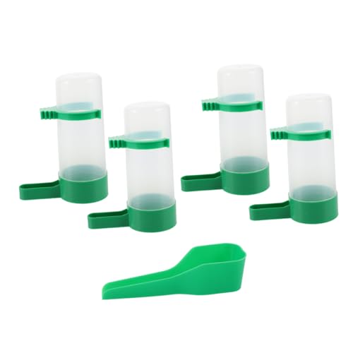 Toyvian Automatischer Vogelkäfig Wasserspender Teiliges Hängefutterset für Papageien Sittiche Nymphensittiche Kompatibel Hygienische Trinklösung von Toyvian