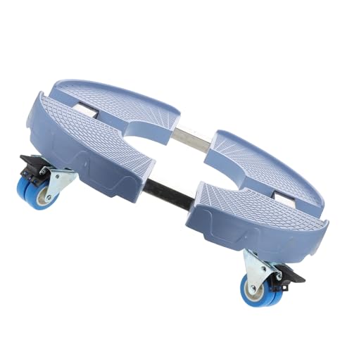Toyvian Basis Für Blumentöpfe Pflanzenwagen Pflanzen Stehen Auf Rädern Zimmerpflanzenständer Tablett Auf Rädern Runde Pflanzenständer Pflanzenschalen Für Töpfe Rostfreier Stahl Blue von Toyvian