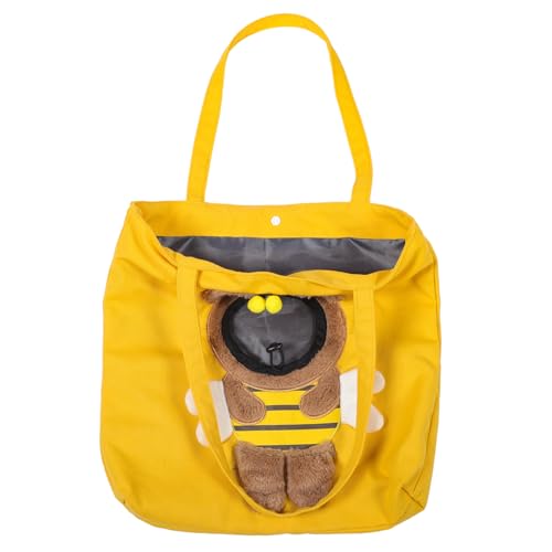 Toyvian Bienenförmige Katzen Tragetasche aus Atmungsaktivem Canvas Leichte Weiche Transporttasche mit Schultergurt für Kleine Katzen und Haustiere für Reisen und Alltag Toyvian Bienenförmige Katzen Tragetasche aus Atmungsaktivem Canvas Leichte Weiche Transporttasche mit Schultergurt für Kleine Katzen und Haustiere für Reisen und Alltag von Toyvian