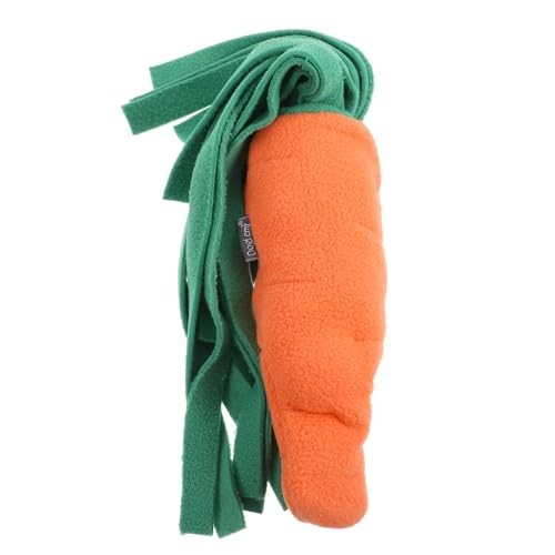 Toyvian Bissfestes Interaktives aus Oxford Karottenform Fördert die Zahnpflege und Hand Gehirn Koordination Umweltfreundliches Design mit Futtermaul von Toyvian