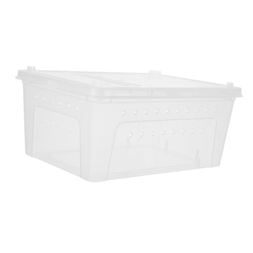 Toyvian Box Spider Terrarium Schlangenfütterungskäfig Tragbares Reptilienterrarium Kunststoff Schildkrötentank Eidechsenkäfig Reptilienreiseträger Insektenkäfig Schlangenträger von Toyvian