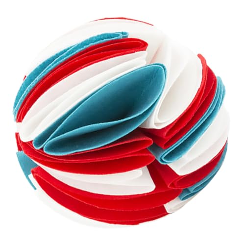 Toyvian Buntes Hundeschnüffelspielzeug aus Robustem Material Interaktives Kauspielzeug für Welpen Langsam Fütternder Futterball zur Zahnpflege und Geistigen für Kleine bis Mittlere Hunde Toyvian Buntes Hundeschnüffelspielzeug aus Robustem Material Interaktives Kauspielzeug für Welpen Langsam Fütternder Futterball zur Zahnpflege und Geistigen für Kleine bis Mittlere Hunde von Toyvian