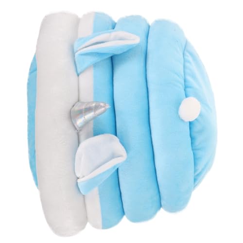 Toyvian Cartoon Cat Villa NICKERCHEN Bett ästhetisch für drinnen Hallo Katzenkäfig Kätzchen Nest Katzennest Katzen-Einhorn-Nest Stoff Blue Toyvian Cartoon Cat Villa NICKERCHEN Bett ästhetisch für drinnen Hallo Katzenkäfig Kätzchen Nest Katzennest Katzen-Einhorn-Nest Stoff Blue von Toyvian