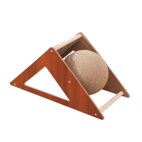Toyvian Cat Scratch Ball Scratching Board for Cats Portable and Interactive Play Keeps Cats Happy and Healthy for Indoor Use von Toyvian