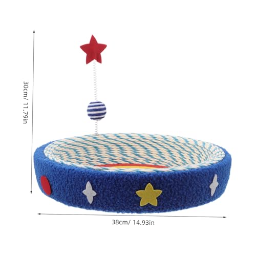 Toyvian Katzenschlummerbett Mit Kratzfunktion Rundkissen Für Katzen Bereichert Zuhause Und Schützt Möbel Und Entspannte Haustiere von Toyvian