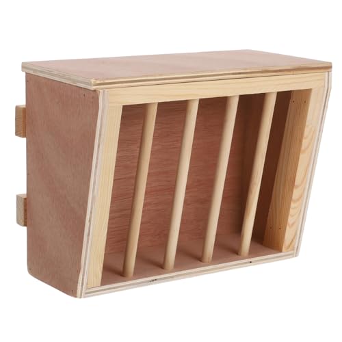 Toyvian Chinchillakäfig Zubehör Heuraufe Für Hasen Chinchilla Heuhalter Heuspender Heu Futterspender Für Kleintiere Holz Heu Futterspender Für Kaninchen Meerschweinchen von Toyvian