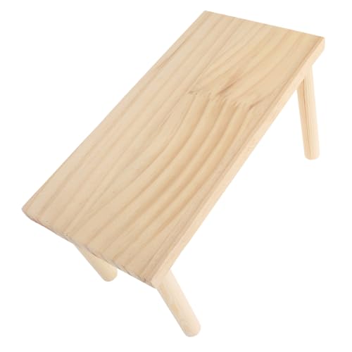 Toyvian Chinchillakäfigzubehör aus Holz Hamster Hamster Spielplatz Mehrstöckiger Hamster Käfig Chinchilla kleine Hamsterplattform Hamsterspielplattform aus Holz hölzern von Toyvian