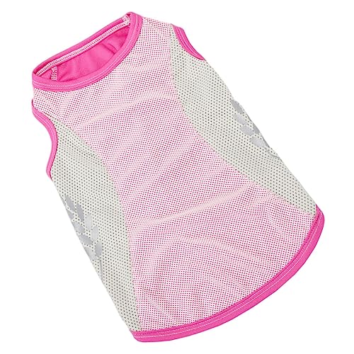 Toyvian Coole Weste Jungenhundzubehör Klein Hunde-Outfit Kühlung Kühlweste Für Hunde Hundebekleidung Hundekostüme Kühlende Hundeweste Kühlende Sommerweste Groß Atmungsaktiv Rosa Polyester von Toyvian