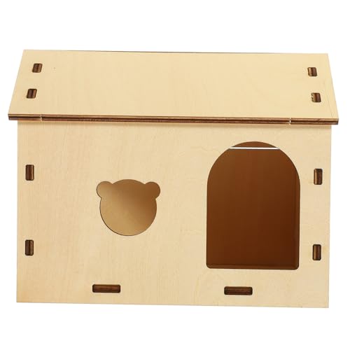 Toyvian DIY Holz Hamsterhaus Selberbauen Langlebiges Beißfestes Kleintierversteck aus Natürlichem Holz als Rückzugsort und Spielhaus für Hamster Ratten und Chinchillas Sicher und Toyvian DIY Holz Hamsterhaus Selberbauen Langlebiges Beißfestes Kleintierversteck aus Natürlichem Holz als Rückzugsort und Spielhaus für Hamster Ratten und Chinchillas Sicher und von Toyvian