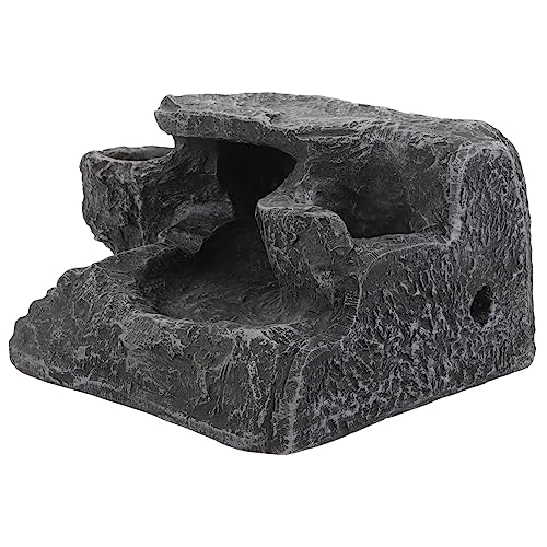 Toyvian Dekorative Schildkrötenplattform aus Hochwertigem Harz Kletterrampe und Versteck für Aquarium und Reptilienhabitat Geeignet für Wasserschildkröten Basking und Ruhebereich Groß von Toyvian