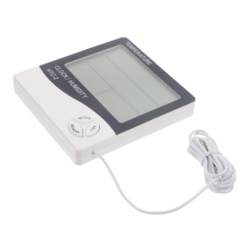 Toyvian Digitales Thermometer für Aquarien Hygrometer mit Großem LCD Display Temperatur und Feuchtigkeitsmesser für Fische Geeignet für Büro Schlafzimmer und Gewächshaus von Toyvian