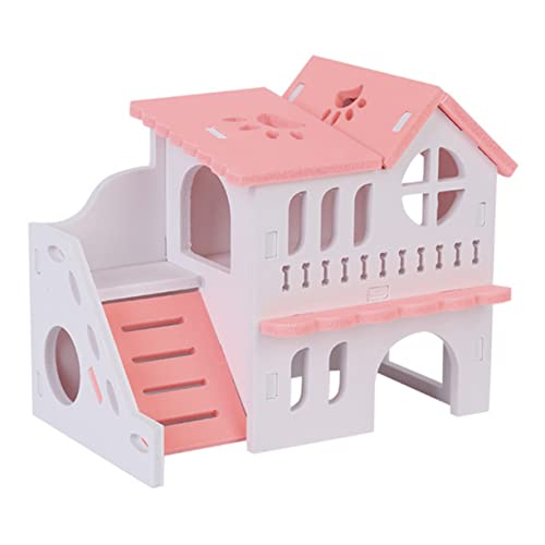 Toyvian Doppelstöckige Holzvilla für Hamster Spielzeughaus aus Naturholz für Kleintiere mit Ausreichend für Versteck Fördert Gesundes und Zahnpflege Toyvian Doppelstöckige Holzvilla für Hamster Spielzeughaus aus Naturholz für Kleintiere mit Ausreichend für Versteck Fördert Gesundes und Zahnpflege von Toyvian