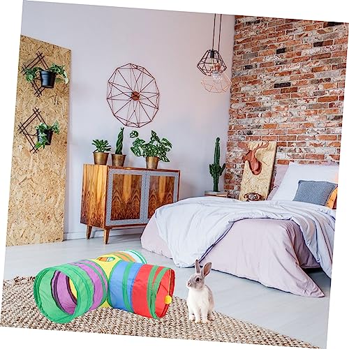Toyvian Dreikanal Katzentunnel Bunter Faltbarer Haustier Tunnel aus Robustem Material Kratzfest für Katzen und Kaninchen Indoor Outdoor Fördert Interaktion und Spielspaß Toyvian Dreikanal Katzentunnel Bunter Faltbarer Haustier Tunnel aus Robustem Material Kratzfest für Katzen und Kaninchen Indoor Outdoor Fördert Interaktion und Spielspaß von Toyvian