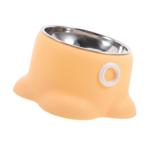 Toyvian Edelstahl Futternapf Tragbarer Hundenapf Katzenfuttertablett Tierfutternapf Wassernapf Für Katzen Tierfutternäpfe Katzenfuttertablett Edelstahl Katzennapf von Toyvian