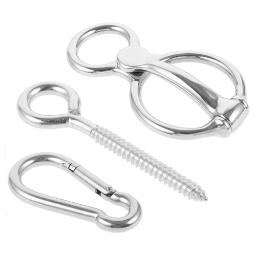 Toyvian Edelstahl Pferde Tie Blocker Ring Pferde Zaumzeug Zubehör Sicheres Anbinden Mit Zugkraftpuffer Leichtes Werkzeug Toyvian Edelstahl Pferde Tie Blocker Ring Pferde Zaumzeug Zubehör Sicheres Anbinden Mit Zugkraftpuffer Leichtes Werkzeug von Toyvian