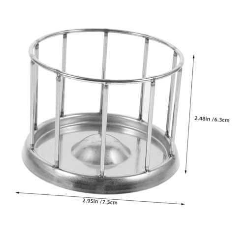 Toyvian Edelstahl Reptilien Futternapf mit Sicherem Design Langlebiger Wassernapf für Schildkröten und Reptilien rutschfeste Futter Wasserschale für Terrarien Pflegeleicht und Robust von Toyvian