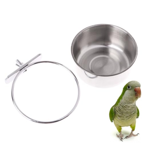 Toyvian Edelstahl Futternapf Für Vögel Papageien Käfig-wasserbecken Schüsseln Schüsseln Edelstahl Schüssel Toyvian Edelstahl Futternapf Für Vögel Papageien Käfig-wasserbecken Schüsseln Schüsseln Edelstahl Schüssel von Toyvian