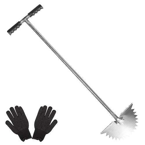 Toyvian Einfahrt-Wartungswerkzeug tragbarer Kantenschneider Kantenwerkzeug für den Außenbereich Rasenverzerrung Gartenbeetschaufel Rasen-Stufenschneider Rostfreier Stahl von Toyvian