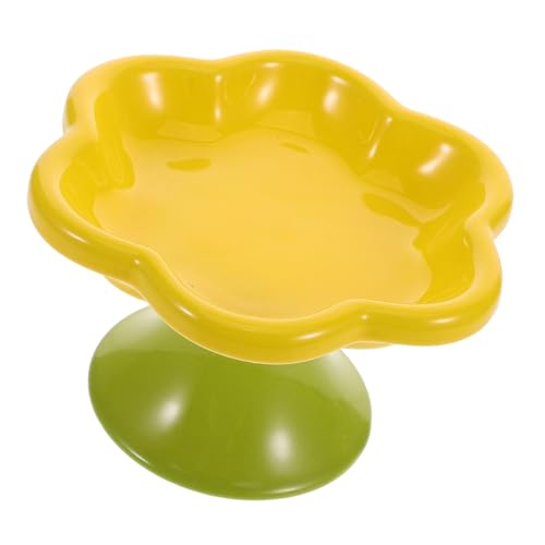 Toyvian Erhöhte Katzennapf aus Keramik Blumenförmig Sicherer Futter und Wassernapf für Katzen und Kleine Hunde Vielseitig für Trockenfutter Wasser und Snacks Modernes Design mit Grünem Toyvian Erhöhte Katzennapf aus Keramik Blumenförmig Sicherer Futter und Wassernapf für Katzen und Kleine Hunde Vielseitig für Trockenfutter Wasser und Snacks Modernes Design mit Grünem von Toyvian