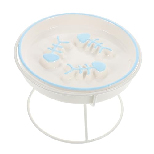 Toyvian Erhöhter Futternapf Für Katzen Und Hunde, Keramik-Slow-Feeder Zur Vermeidung Von Erstickungsanfällen, Futter- Und Wassernapf Mit Hohem Boden Für Kleine Haustiere Toyvian Erhöhter Futternapf Für Katzen Und Hunde, Keramik-Slow-Feeder Zur Vermeidung Von Erstickungsanfällen, Futter- Und Wassernapf Mit Hohem Boden Für Kleine Haustiere von Toyvian
