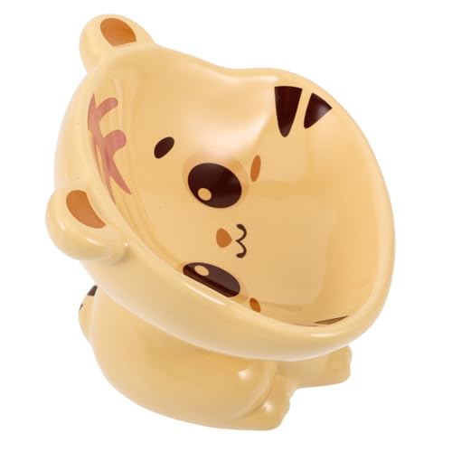 Toyvian Erhöhter Katzennapf Aus Keramik Stabiler Futternapf Mit Hoher Basis Für Komfortables Fressen Und rutschfeste Unterseite Benutzerfreundlich Für Katzen Und Kleine von Toyvian