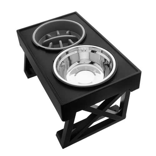 Toyvian Erhöhter Katzennapf mit Schalen Slow Feeder Design für Gesundes Fressen Rutschfester Futternapf und Trinknapf Doppelte Schüssel für Katzen und Hunde Praktisch und Langlebig Toyvian Erhöhter Katzennapf mit Schalen Slow Feeder Design für Gesundes Fressen Rutschfester Futternapf und Trinknapf Doppelte Schüssel für Katzen und Hunde Praktisch und Langlebig von Toyvian