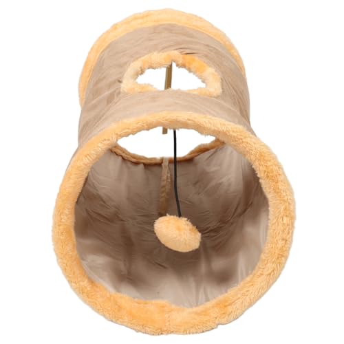 Toyvian Faltbarer Katzentunnel aus Wildleder Zusammenklappbares mit Peep Holes und Interaktivem Ball für Katzen Kätzchen Frettchen und Kleine Haustiere für Zuhause und Unterwegs Toyvian Faltbarer Katzentunnel aus Wildleder Zusammenklappbares mit Peep Holes und Interaktivem Ball für Katzen Kätzchen Frettchen und Kleine Haustiere für Zuhause und Unterwegs von Toyvian
