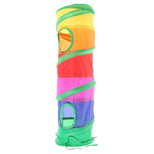 Toyvian Faltbarer Katzentunnel für Innenräume Interaktives für Katzen Kleintiere und Nager Bequemer und Dekorativer Spieltunnel aus Regenbogenfarben Entspannen Toyvian Faltbarer Katzentunnel für Innenräume Interaktives für Katzen Kleintiere und Nager Bequemer und Dekorativer Spieltunnel aus Regenbogenfarben Entspannen von Toyvian
