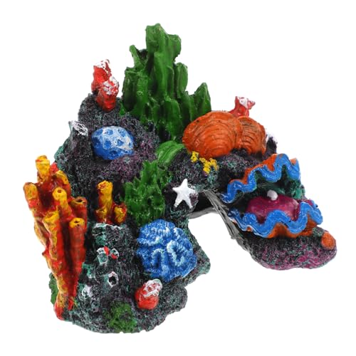 Toyvian Farbenfrohe Korallenriff Aquariumdekoration aus Sicherem Leichtem Material Langlebig und Fischfreundlich für Süßwasser Geeignet Naturgetreues Verblassungsresistentes Modell für von Toyvian