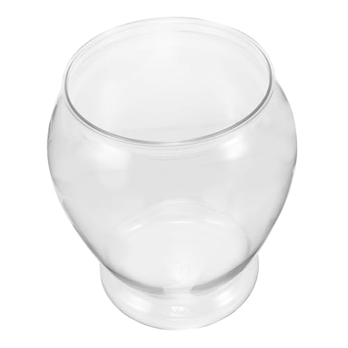 Toyvian Fischbecken und Aquarien prolz catchring Transparente Fischschale Material Tischschmuck Tank Schüssel Aquarium Aquarium transparentes Aquariumbecken empfindliches Aquarium Plastik von Toyvian