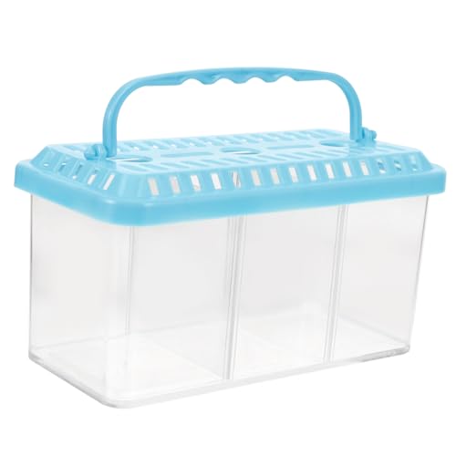 Toyvian Transparente Fischzuchtbox mit Abnehmbarer Trennwand Isolationsbox für Kleine Fische Aquarium Zubehör Geeignet für Tropische Zierfische Leicht zu Reinigen von Toyvian