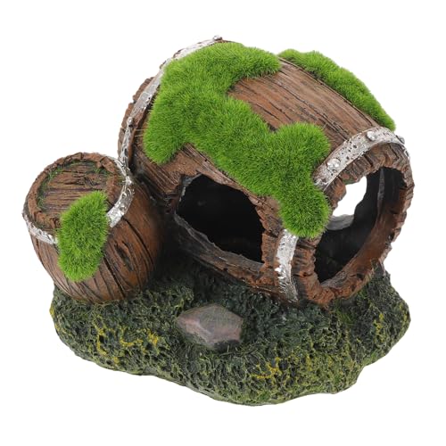 Toyvian Fischversteck: Höhlenunterschlupf für Garnelen und Fische – Aquarium-Fass-Ornament mit hohler Struktur, Versteckhöhle für Süßwasser-Meerwasseraquarien Toyvian Fischversteck: Höhlenunterschlupf für Garnelen und Fische – Aquarium-Fass-Ornament mit hohler Struktur, Versteckhöhle für Süßwasser-Meerwasseraquarien von Toyvian