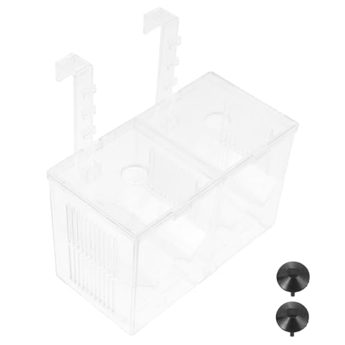Toyvian Fischzucht Doppelbox Zuchtkasten mit Abdeckung und Haken Saugnapf Stabile Isolationsbox für Aquarien Schutz von Jungfischen Praktische Trennwand für Fischzucht und Aufzucht Toyvian Fischzucht Doppelbox Zuchtkasten mit Abdeckung und Haken Saugnapf Stabile Isolationsbox für Aquarien Schutz von Jungfischen Praktische Trennwand für Fischzucht und Aufzucht von Toyvian