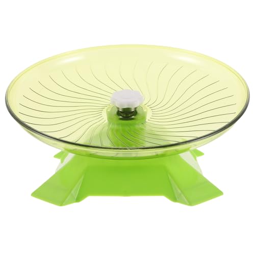 Toyvian Fliegende Untertasse für Hamster: Fliegende Untertasse für Kleintiere, leiser Igel-Spinner, rotierendes Aktivitätsspielzeug aus Kunststoff für Hamster, Meerschweinchen, Laufen von Toyvian